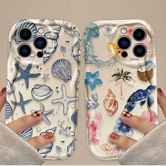 Marine Life 3D Wave Phone Case