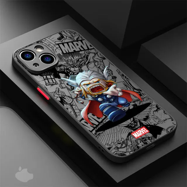 Marvel Superhero Clear Phone Case for iPhone