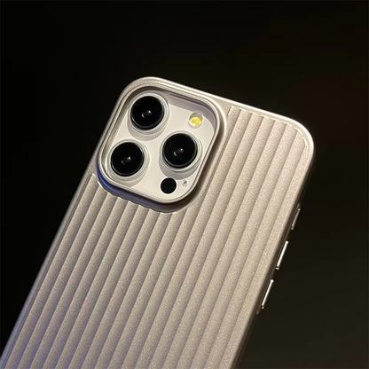 Metallic Stripe iPhone Case Slim Matte Grip Protective Cover