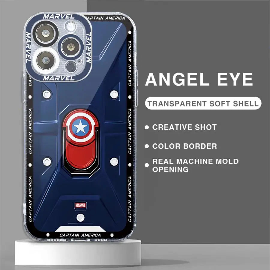 Marvel Iron Man & Spider-Man Logo Phone Case for iPhone