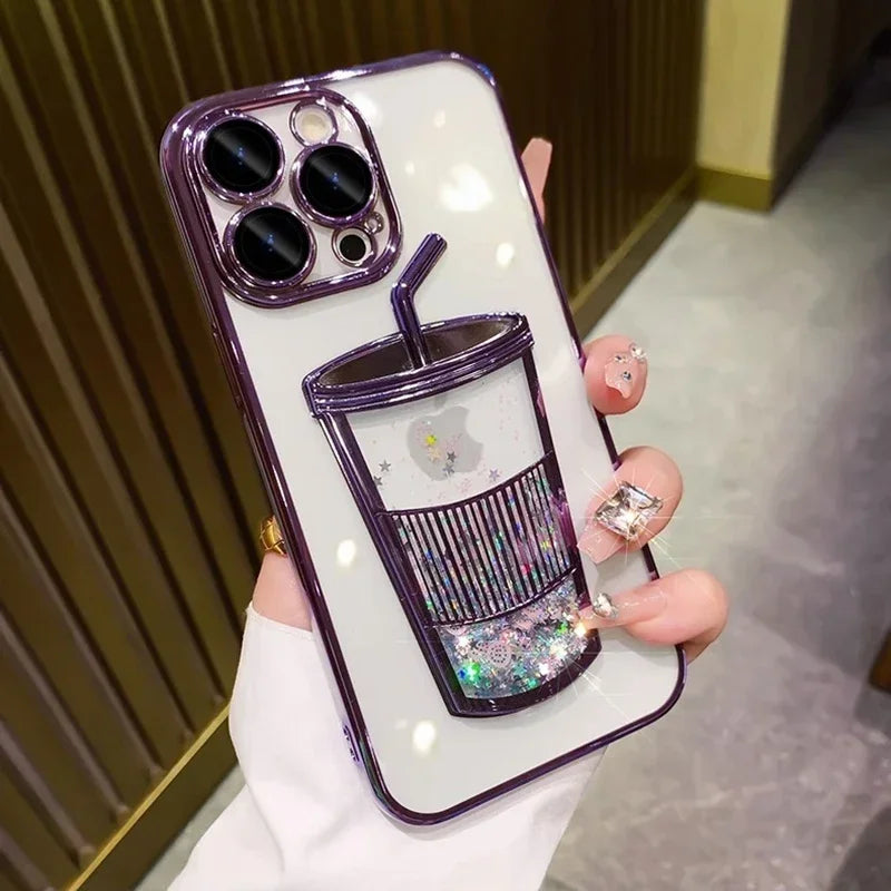 Plating Transparent TPU Phone Case