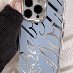 Mirror Letter Frame Case for iPhone