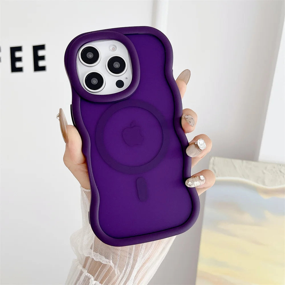 Matte Wave Magnetic Case for iPhone