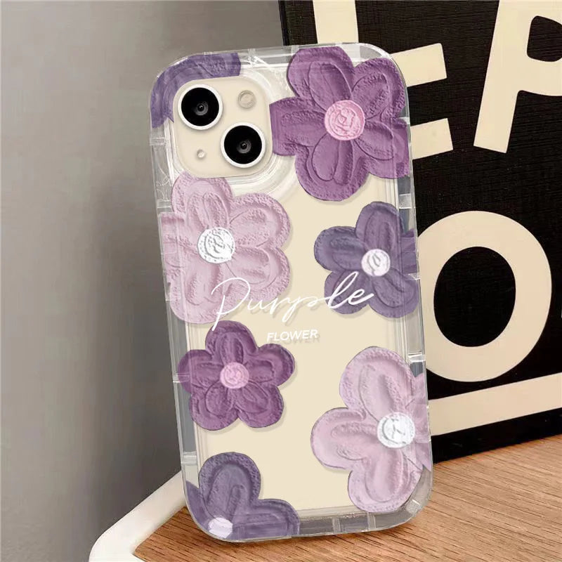 Purple Floral Phone Case