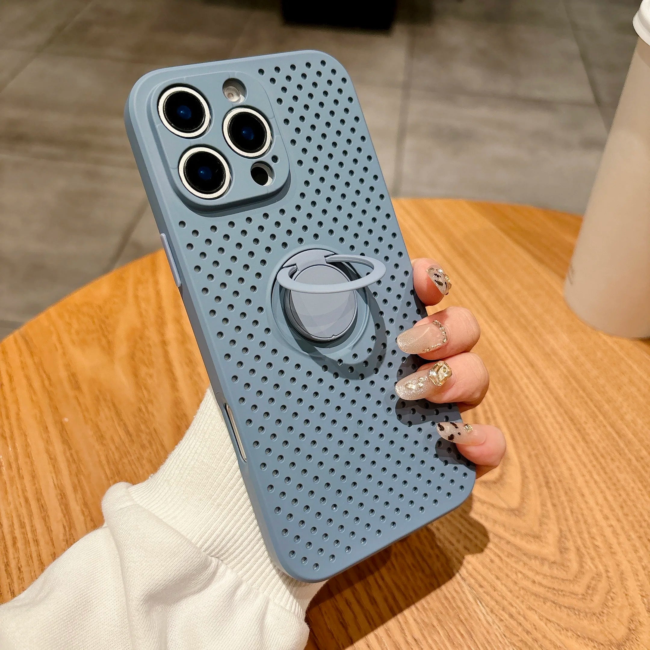 Heat Dissipation Ring Holder Phone Case