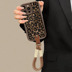 Leopard Lanyard Case for iPhone