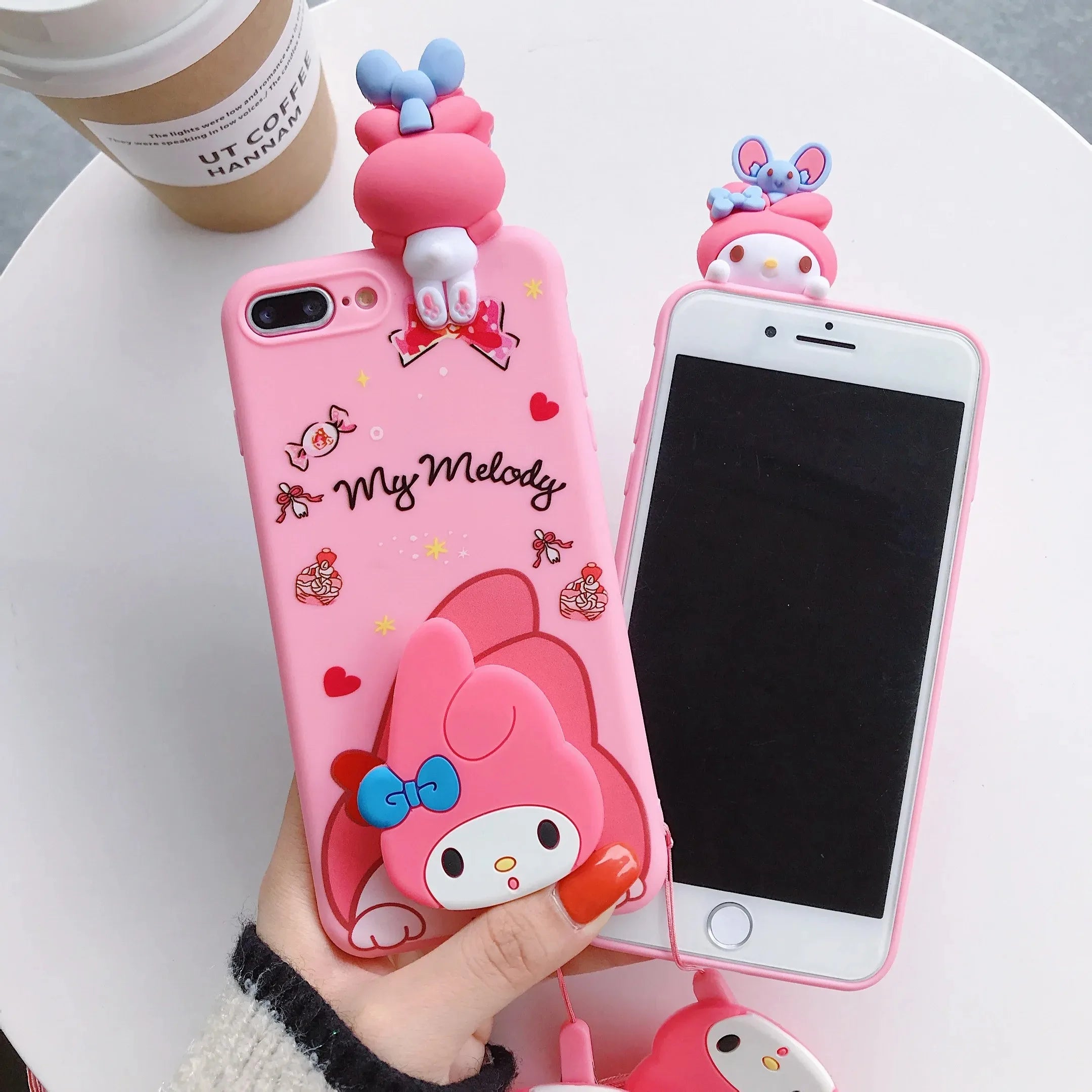 3D Hello Kitty Melody Silicone Phone Case
