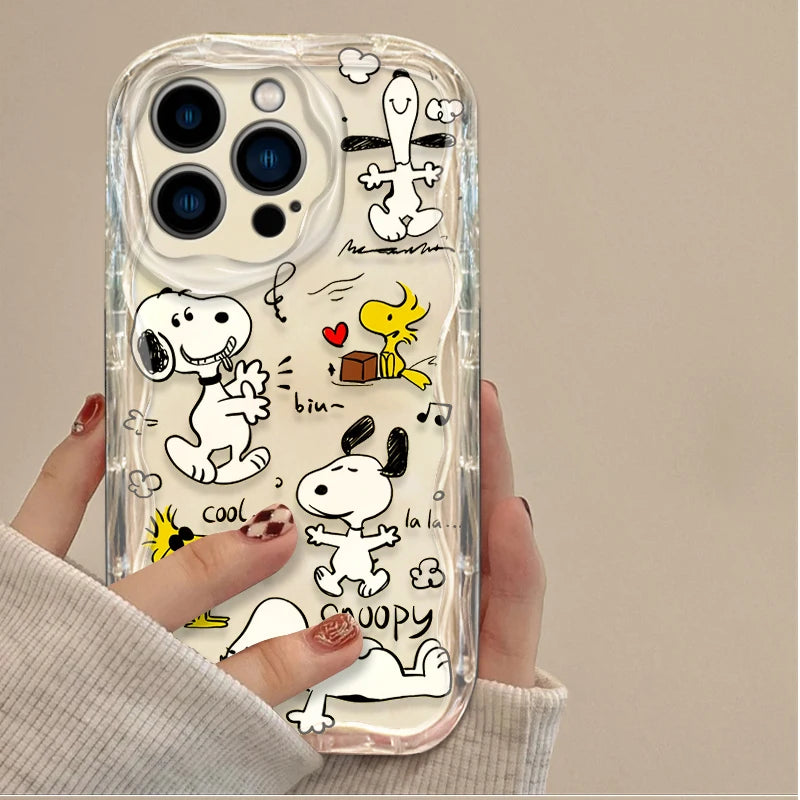 Transparent Snoopy Phone Case for iPhone