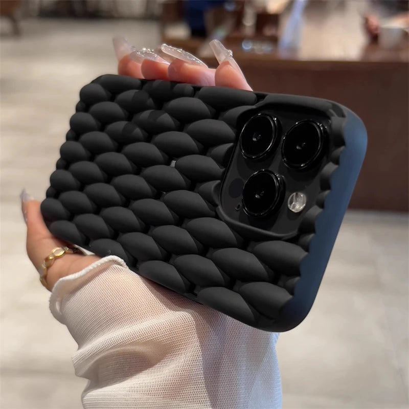 Solid Color Mesh Phone Case for iPhone