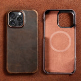Vintage Leather MagSafe Case for iPhone