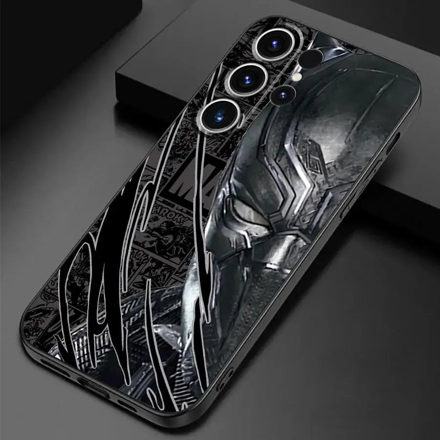 Marvel Spider-Man Half Face Phone Case for Samsung Galaxy