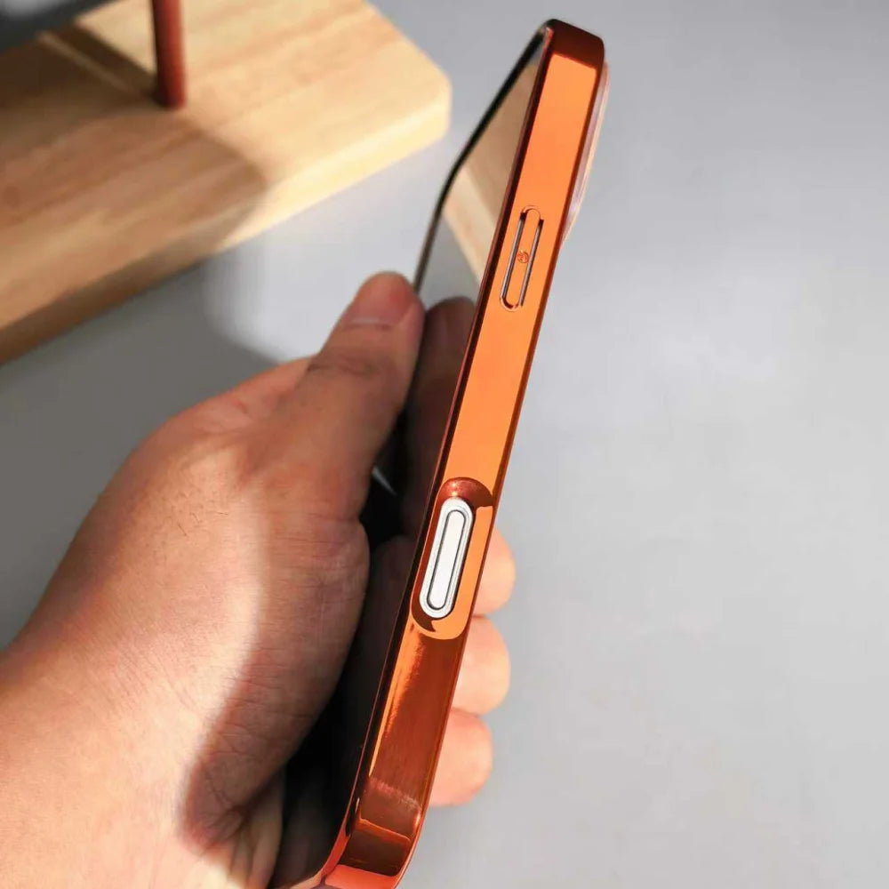 Plating Magnetic Crystal Lens Phone Case