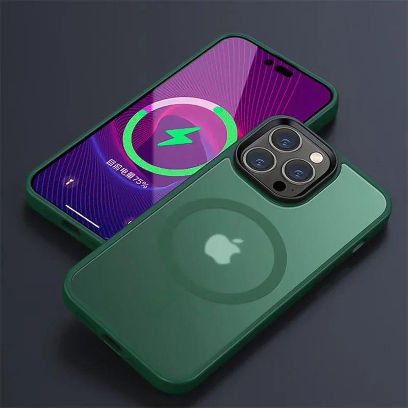 Magnetic Matte Magsafe Case for iPhone
