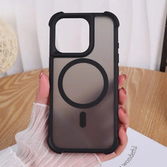 Matte Magnetic Armor Shockproof Phone Case