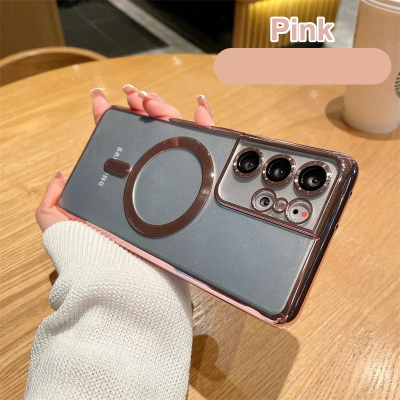 Magnetic Plating Magsafe Case for Samsung Galaxy