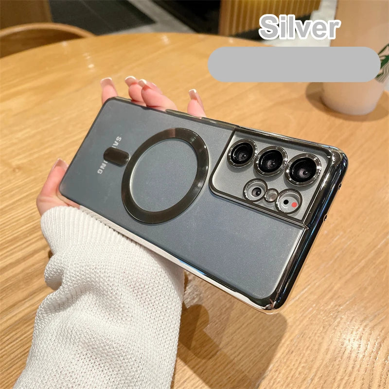 Magnetic Plating Magsafe Case for Samsung Galaxy