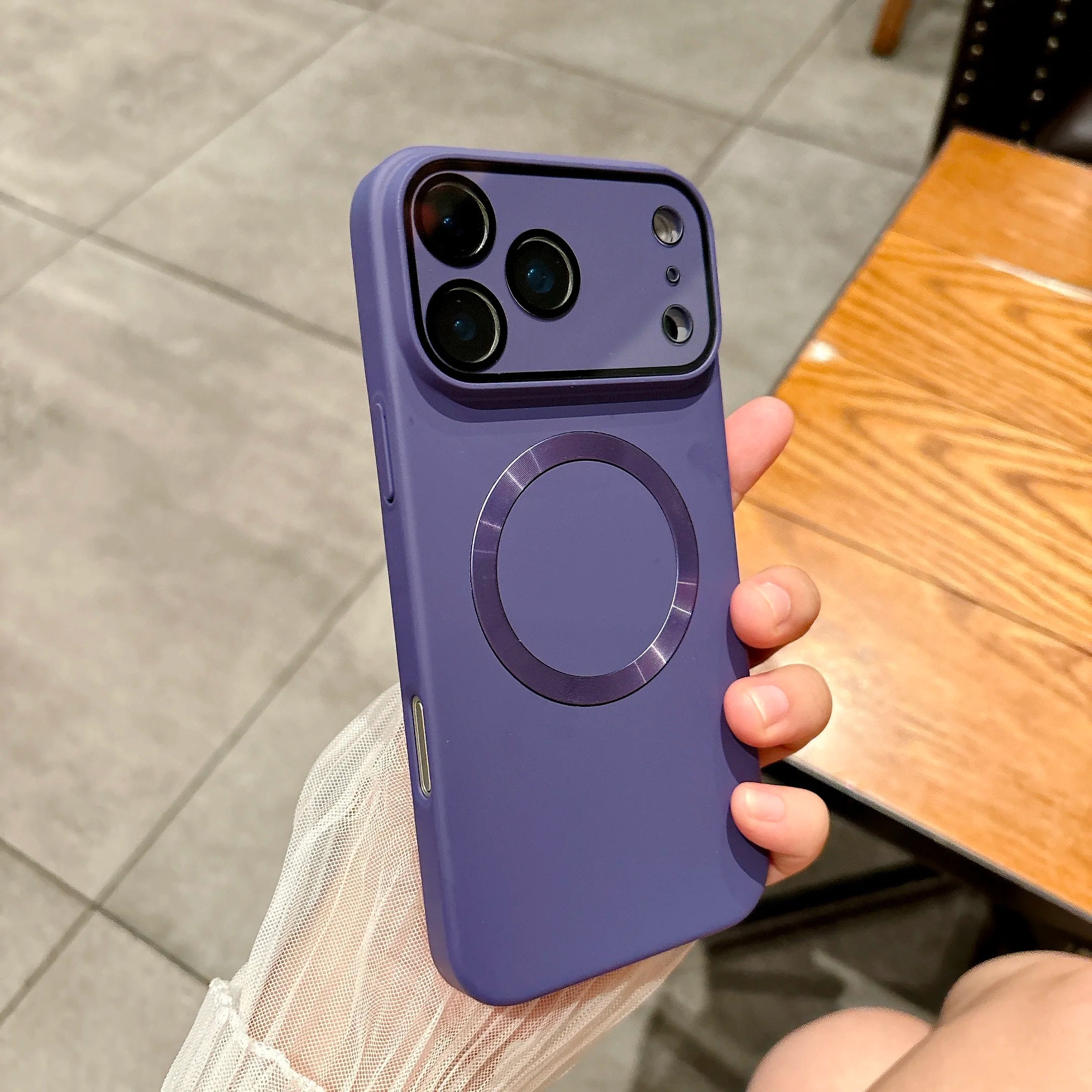 Glass Lens Protect Magnetic Phone Case