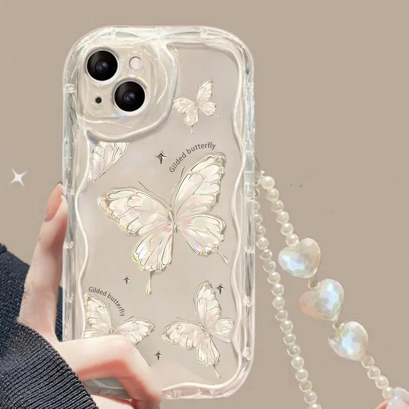 Flower Bracelet Wrist Chain Phone Case for iPhone