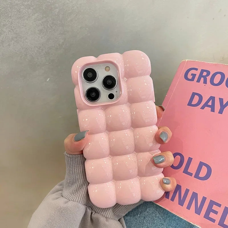 Cute 3D Block Candy Color Case for iPhone