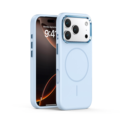 Soft Silicone MagSafe Case with Metal Camera Frame