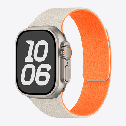 Lychee Texture Magnetic Silicone Band