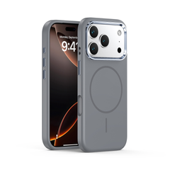 Soft Silicone MagSafe Case with Metal Camera Frame