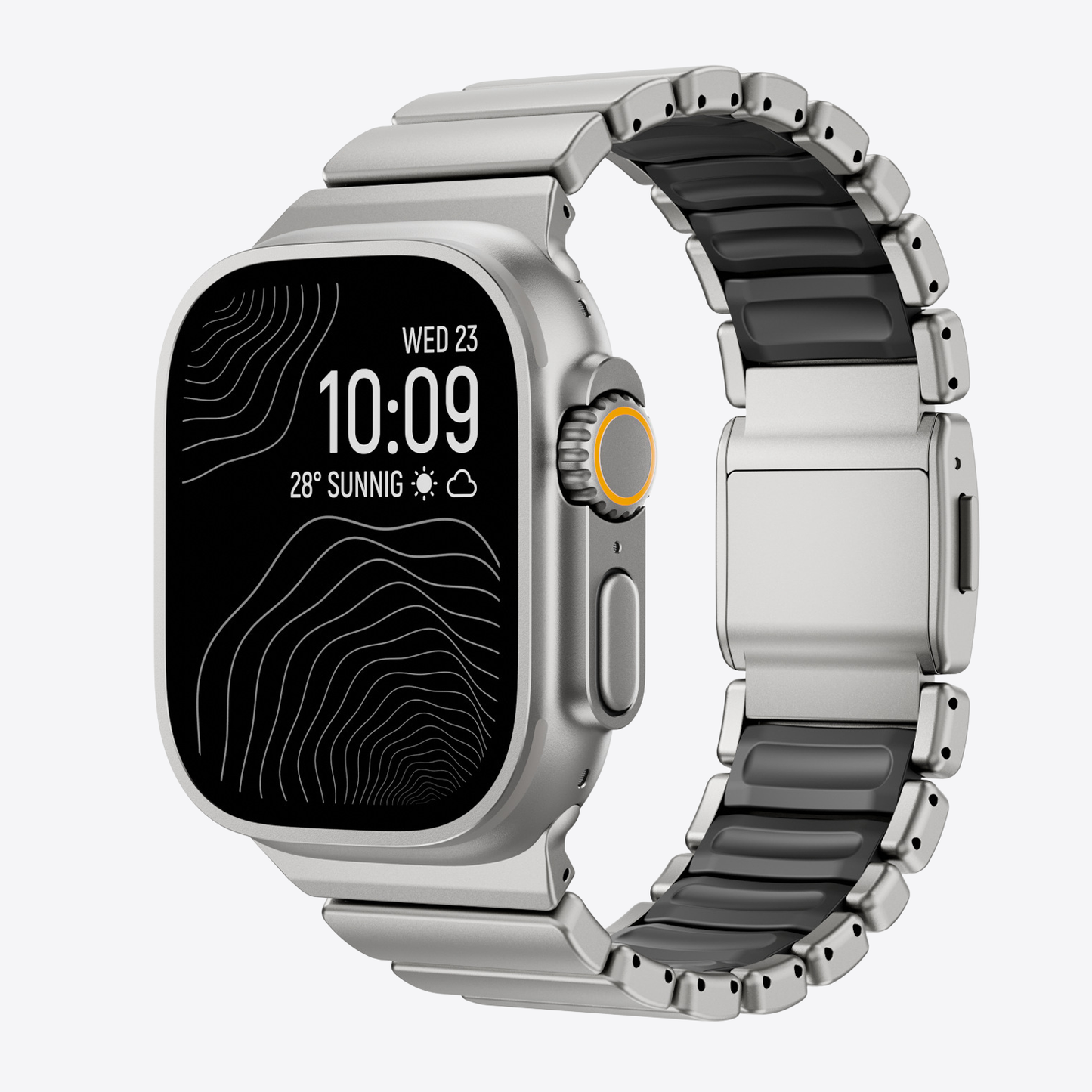 Titanium Silicone Hybrid Band