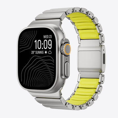 Titanium Silicone Hybrid Band