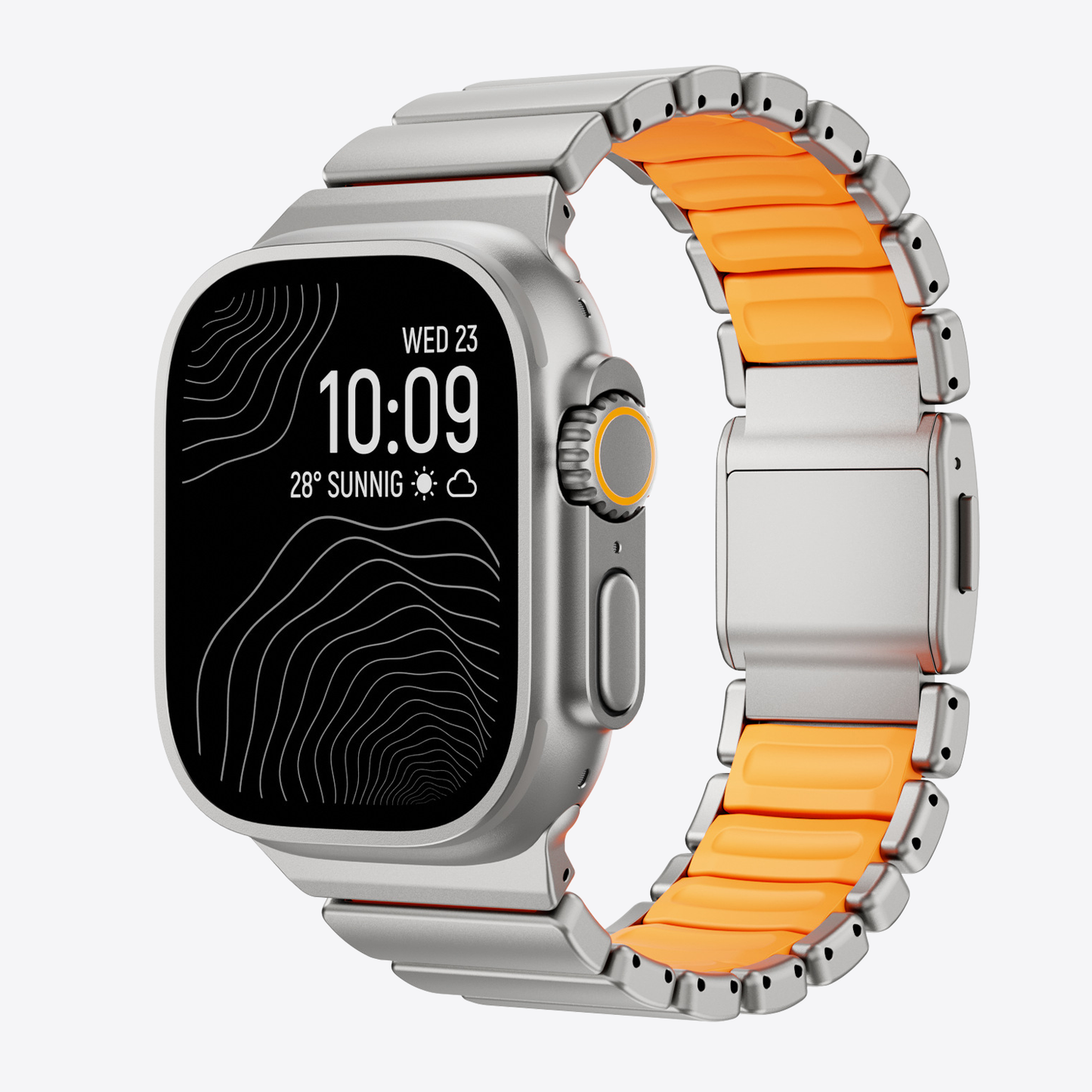 Titanium Silicone Hybrid Band