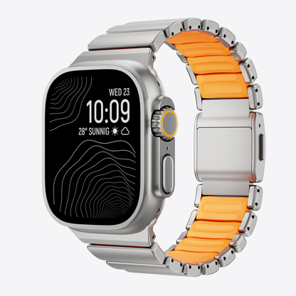 Titanium Silicone Hybrid Band