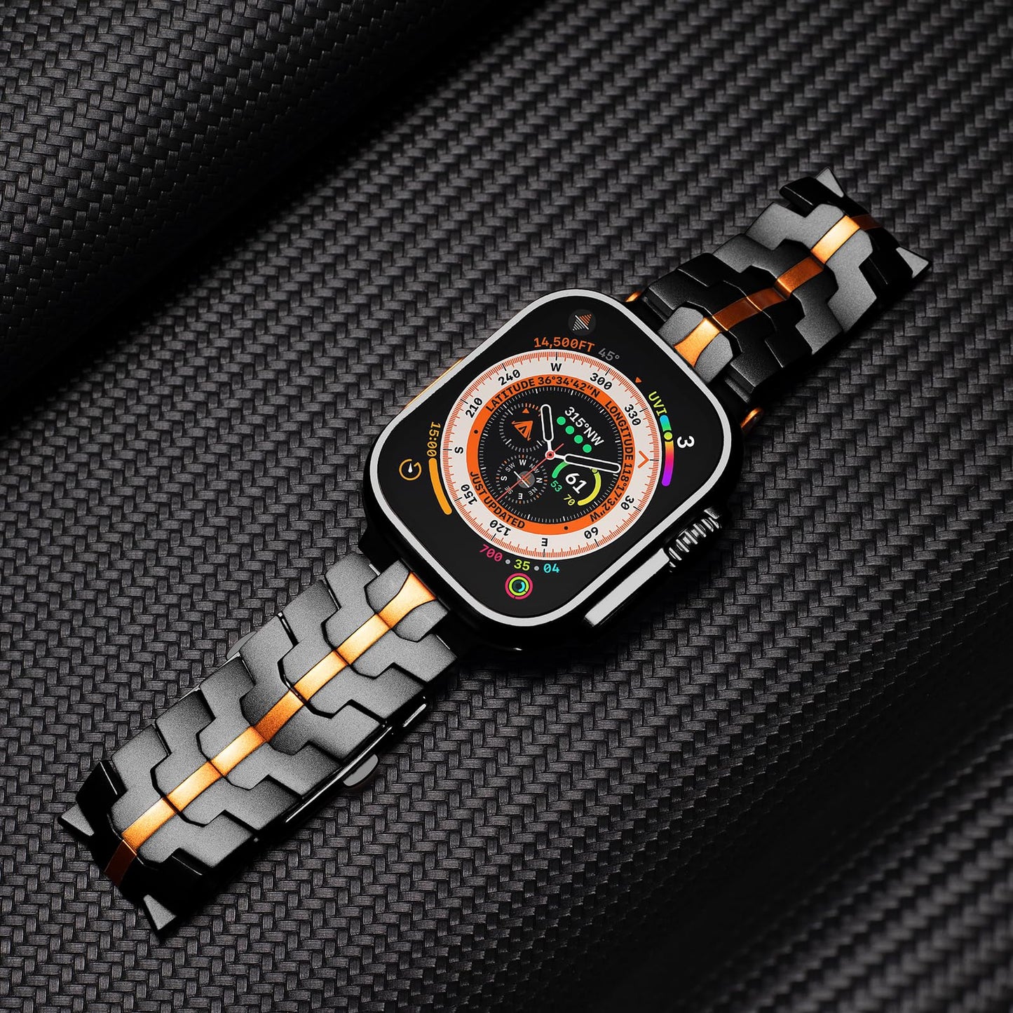 Titanium Style Metal Band for Apple Watch