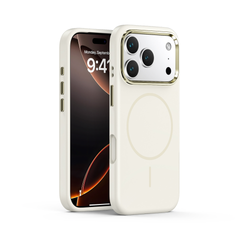 Soft Silicone MagSafe Case with Metal Camera Frame