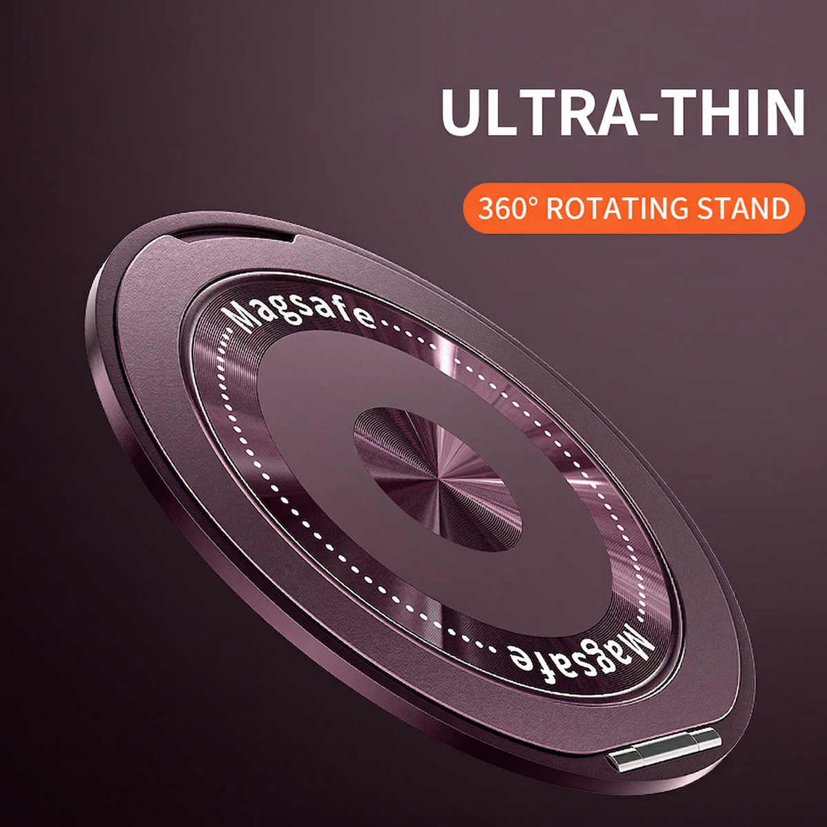 360° Magnetic Ring Stand – Ultra Slim MagSafe Grip & Kickstand for iPhone